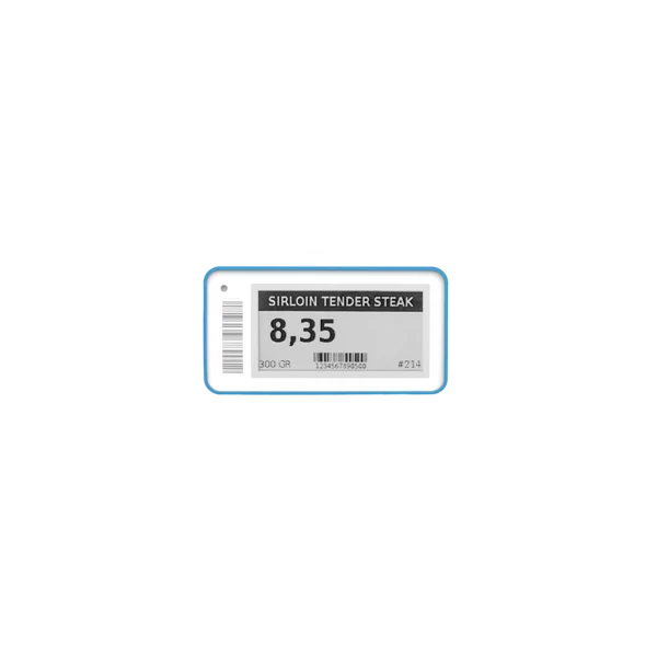 Opticon 2.13 inch ultra-compact electronic shelf label for jewelry pharmacy high-density display